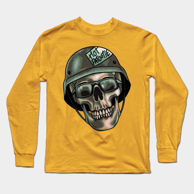 Rocky Show Hot Patootie Skull Long Sleeve T-Shirt by PIRAKUNENG